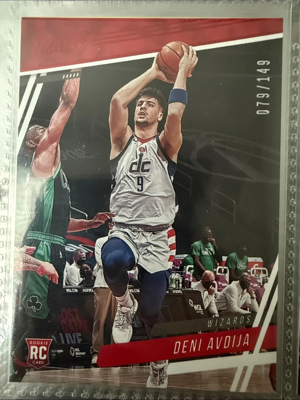 Deni Avdija Washington Wizards Basketball Rookie Card - White/Blue